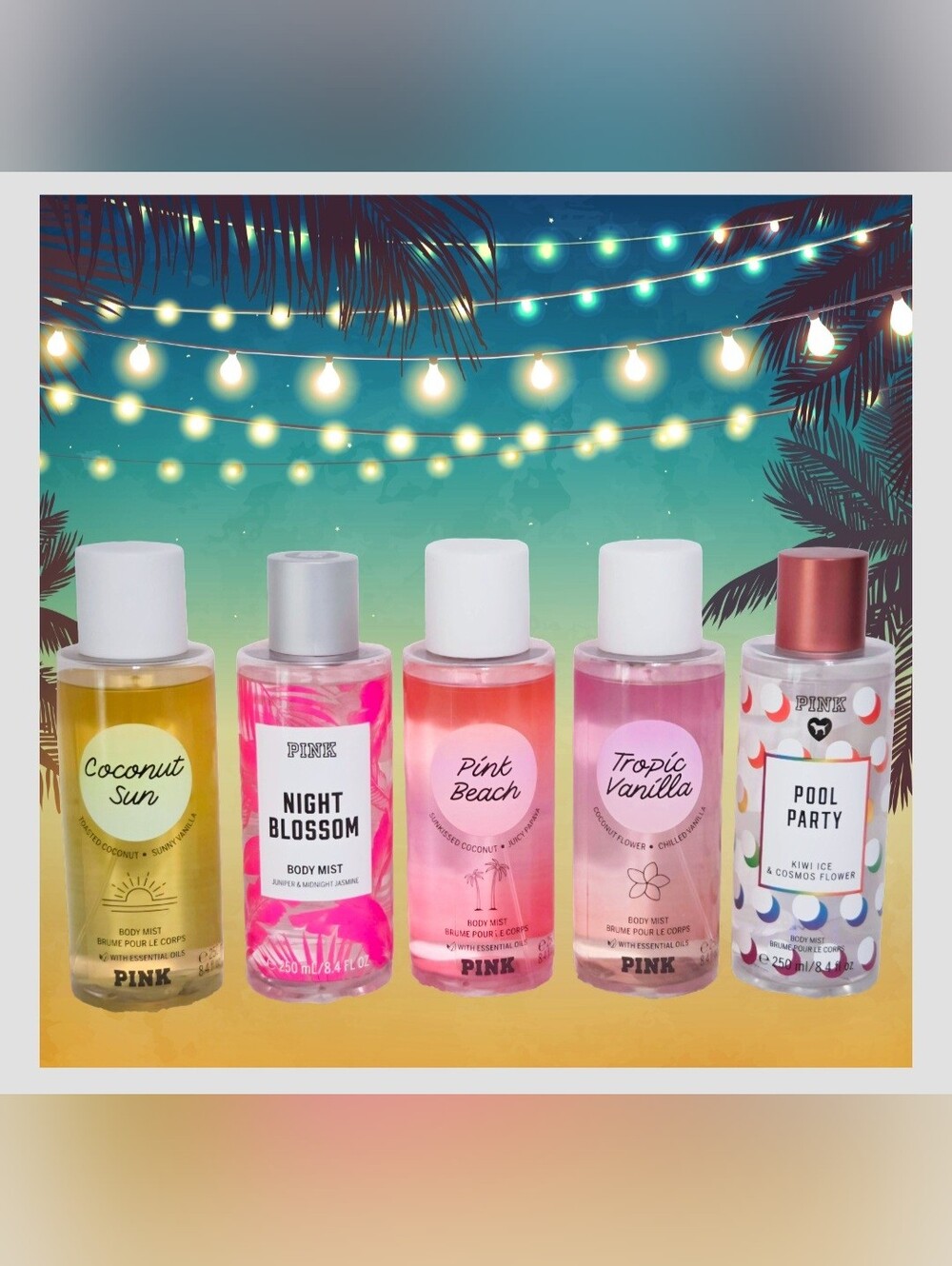 PINK Retired Summer Mists Bundle 5PC New!♡♡